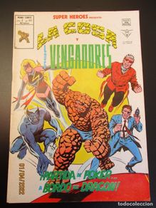 Comics: SUPER HEROES (1974, VERTICE) 117 · 1976 · LA COSA Y LOS VENGADORES. PARTIDA DE POKER A BORDO DEL DRA